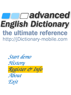Advanced English Dictionary & Activation Code