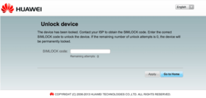 How To Reset The Unlock Counter Of Permanent Blocked Huawei Modem