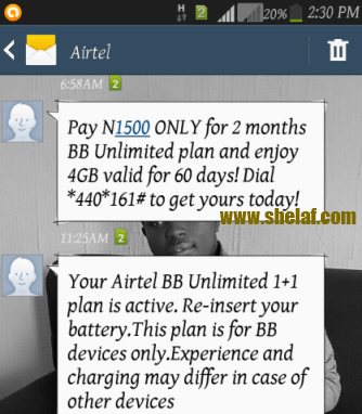 Shelaf-airtel4g-msg