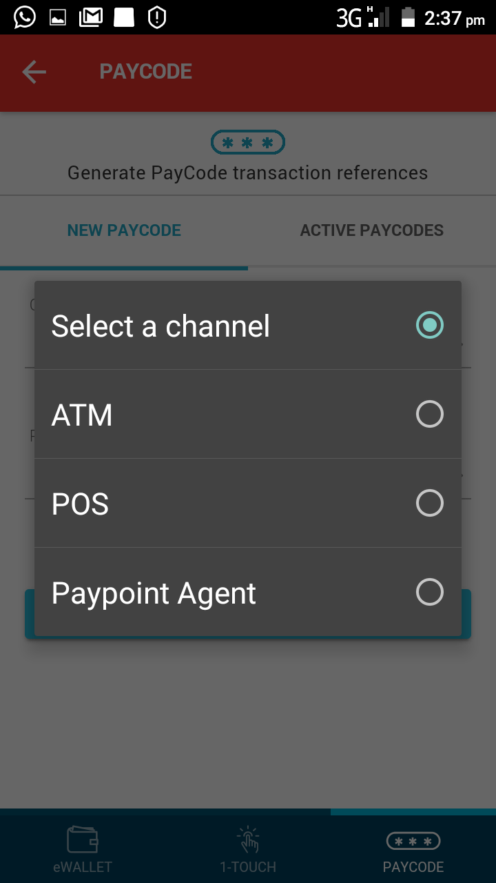 paycode cardless atm withdrawal