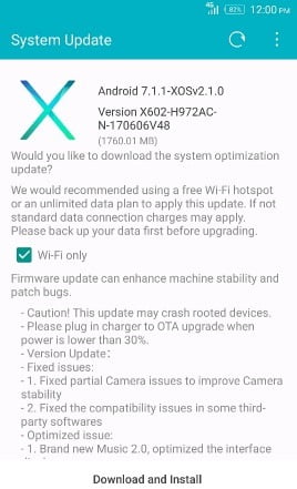 Zero_4_Plus_X602_official_Android_Nougat_update