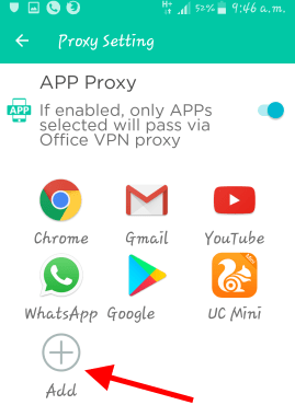 office vpn add app