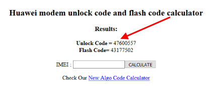 unlock code
