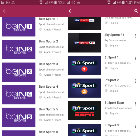 mobdro sport channels