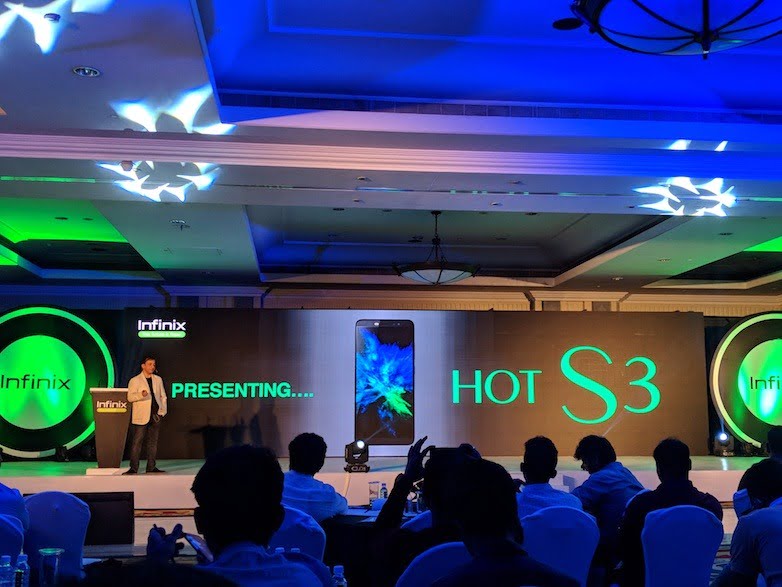 infinix hot s3 launched in india