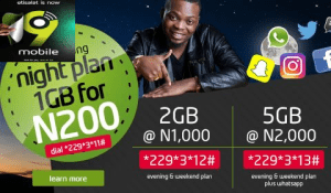 9mobile Data Plans