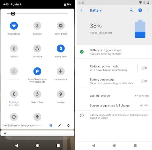Changes to Battery Saver Modes