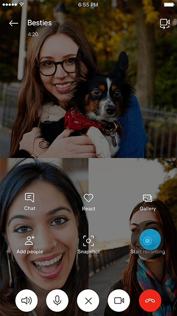 Skype call recording for mobile