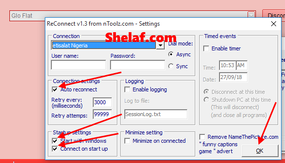 reconnect software for stable internet connection