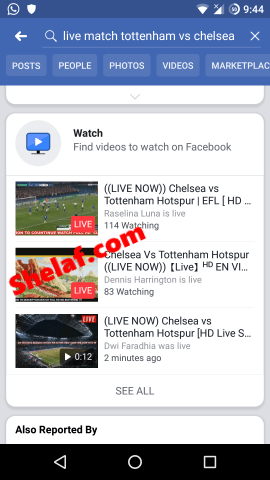 watch live football matches on fb