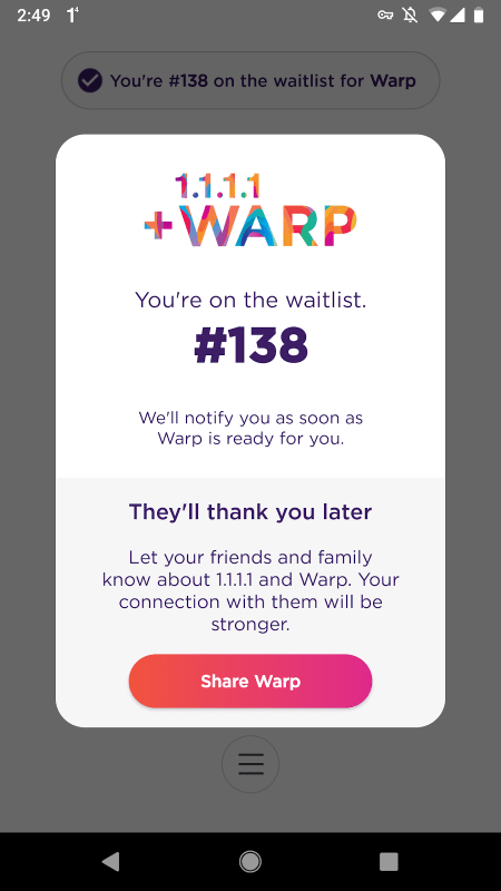 warp vpn