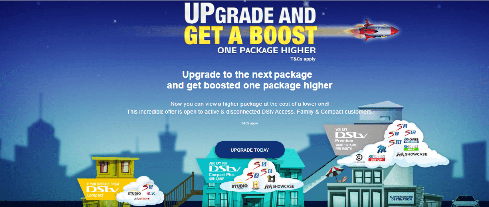 multichoice step up and get boost