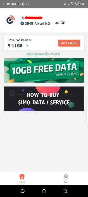 simo free 10gb trial data