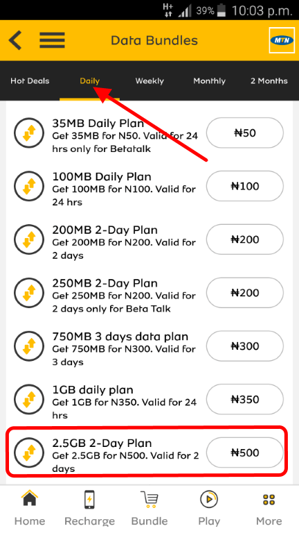 mtn new affordable data
