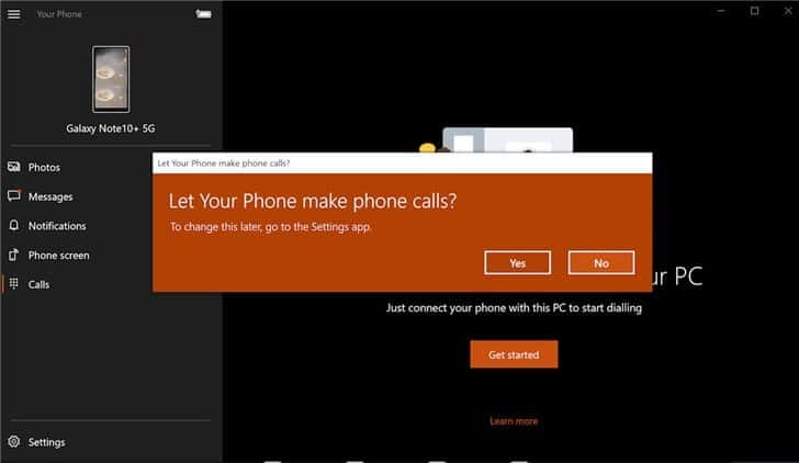 how to receive phone calls on pc
