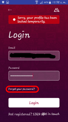 alat login issue