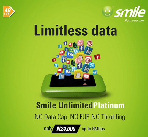 smile limitless data plans