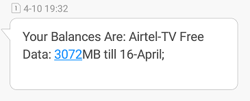 Airtel TV app free 3GB data