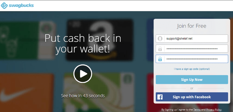 Make money online with Swagbucks