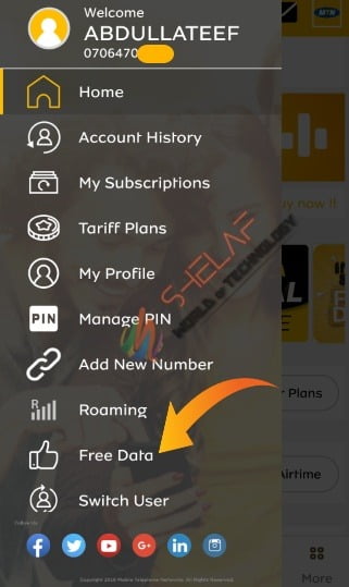 mymtn app free data