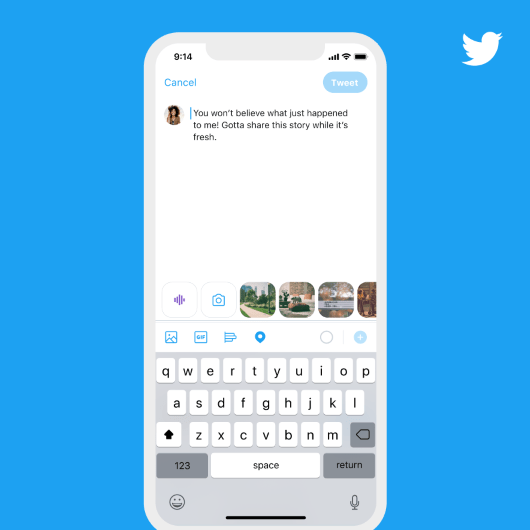 twitter voice compose