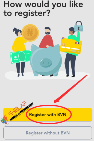 baxi registration with BVN option