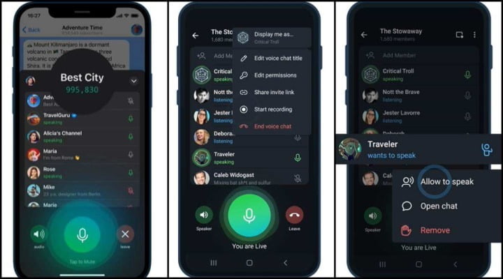 Telegram voice chats 2.0