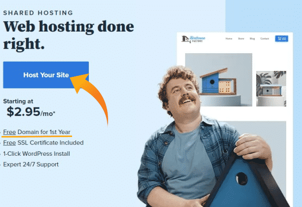 bluehost web hosting plan