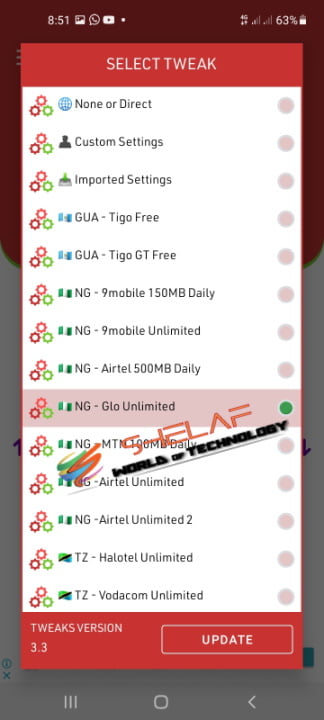 Glo Unlimited Browsing with Stark VPN Reloaded