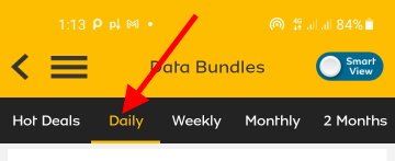 MyMTN App daily data bundle