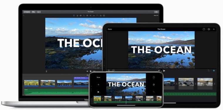 iMovie video editing program