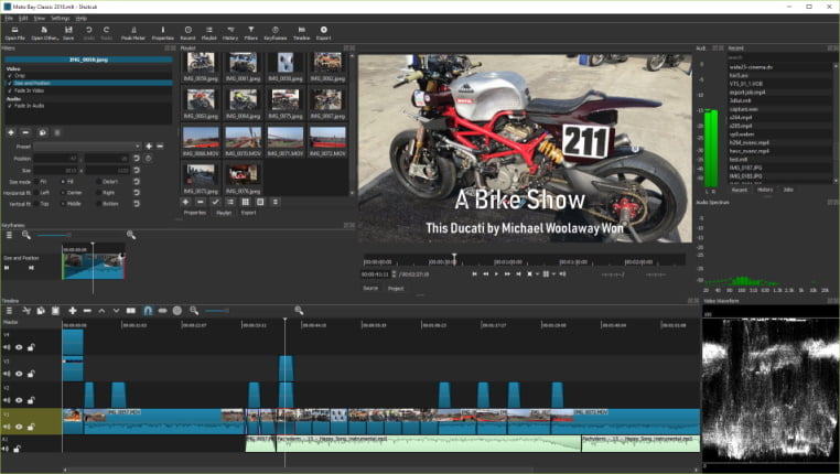 Shotcut video editing tool