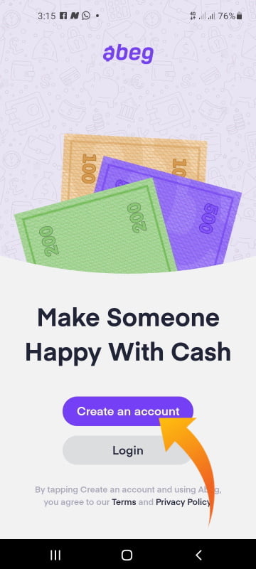 make money with Abeg App