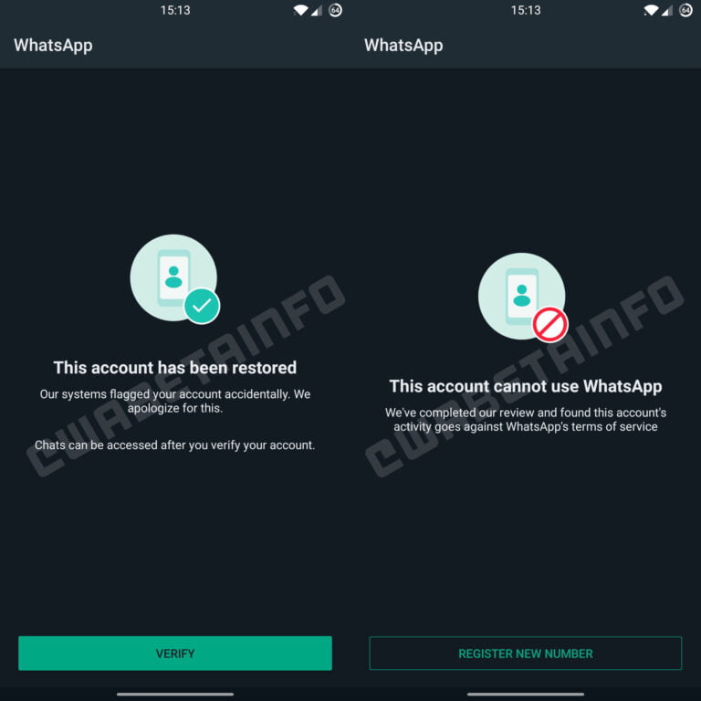 WhatsApp Ban account restored or not