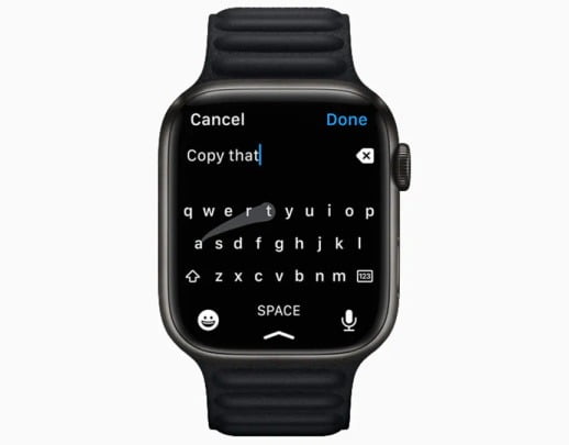 apple watch series 7 font sizes