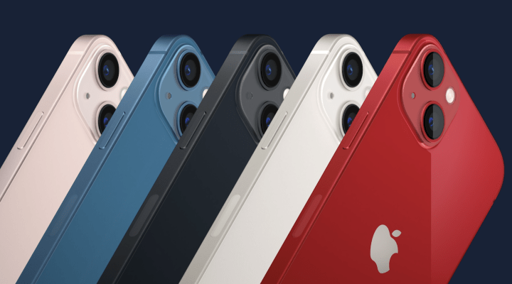 iPhone 13 in different colors