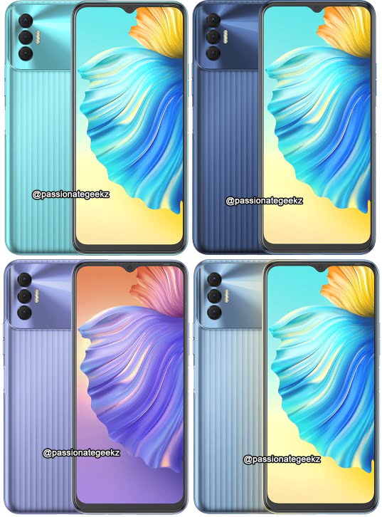 Tecno Spark 8P color variations