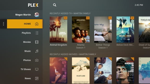 Plex for android TV