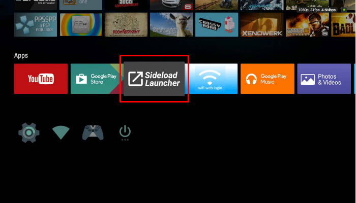 Sideload Launcher for android TV