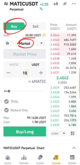 Binance Futures Trading setting up