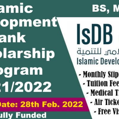 IsDB Scholarship Program 2022