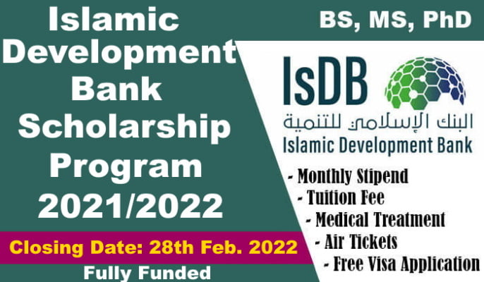 IsDB Scholarship Program 2022