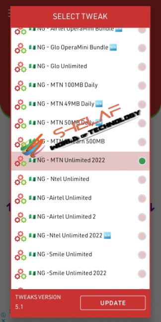 Stark VPN MTN Unlimited Free Browsing Server Selection