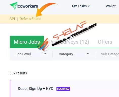 Make Money Online Using picoworkers refer a friend