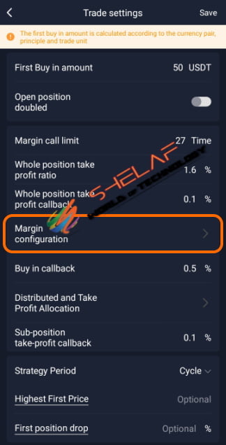 Royal Q Trading Bot margin configuration option
