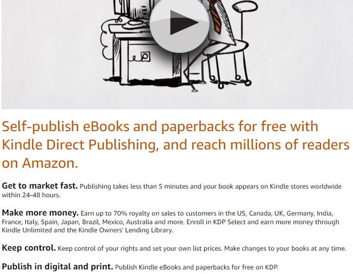 benefits of selling ebooks on Amazon
