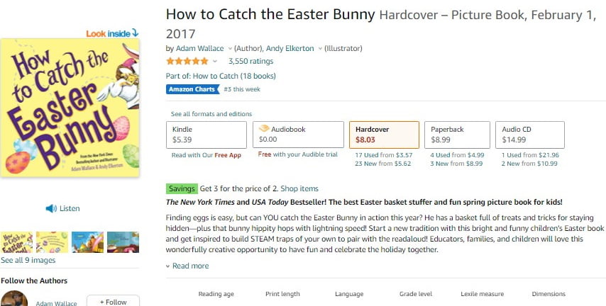 picture book on amazon via Copying and Pasting