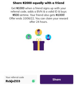 Kuda bank referral bonus