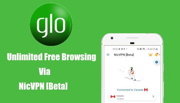 Glo unlimited free browsing through Nic VPN