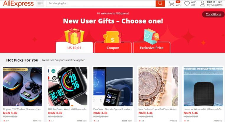 AliExpress new shopper Deals